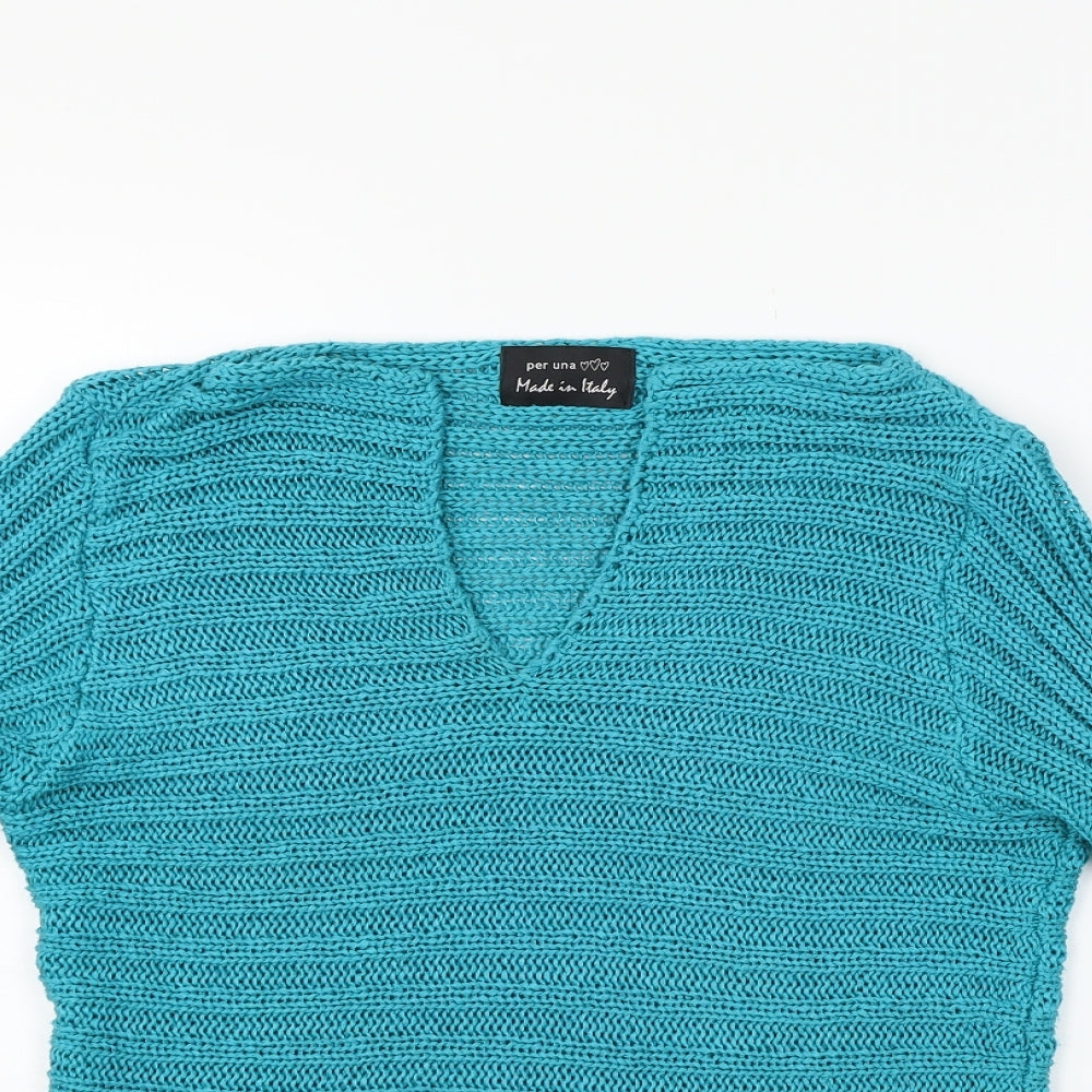 Per Una Womens Blue   Pullover Jumper Size M