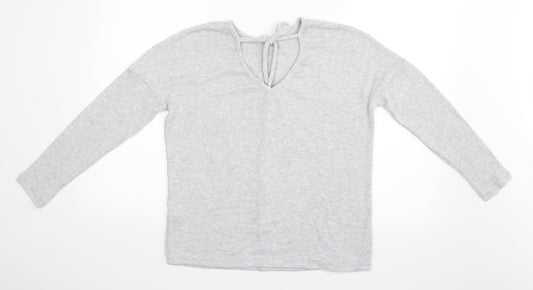 Topshop Womens Grey   Basic Blouse Size 8