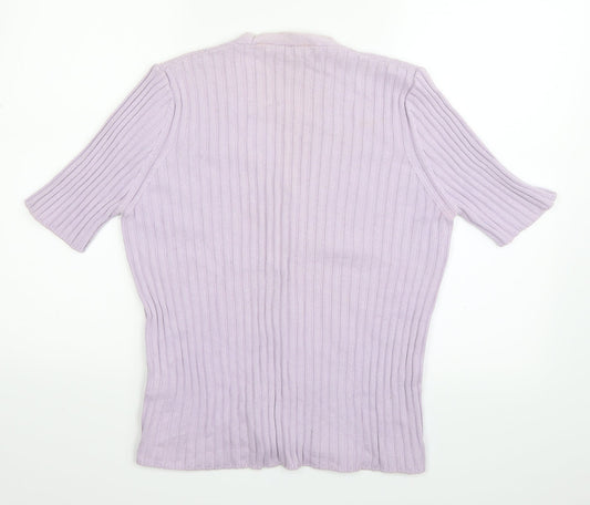 Marks and Spencer Womens Purple   Cape Jumper Size 14