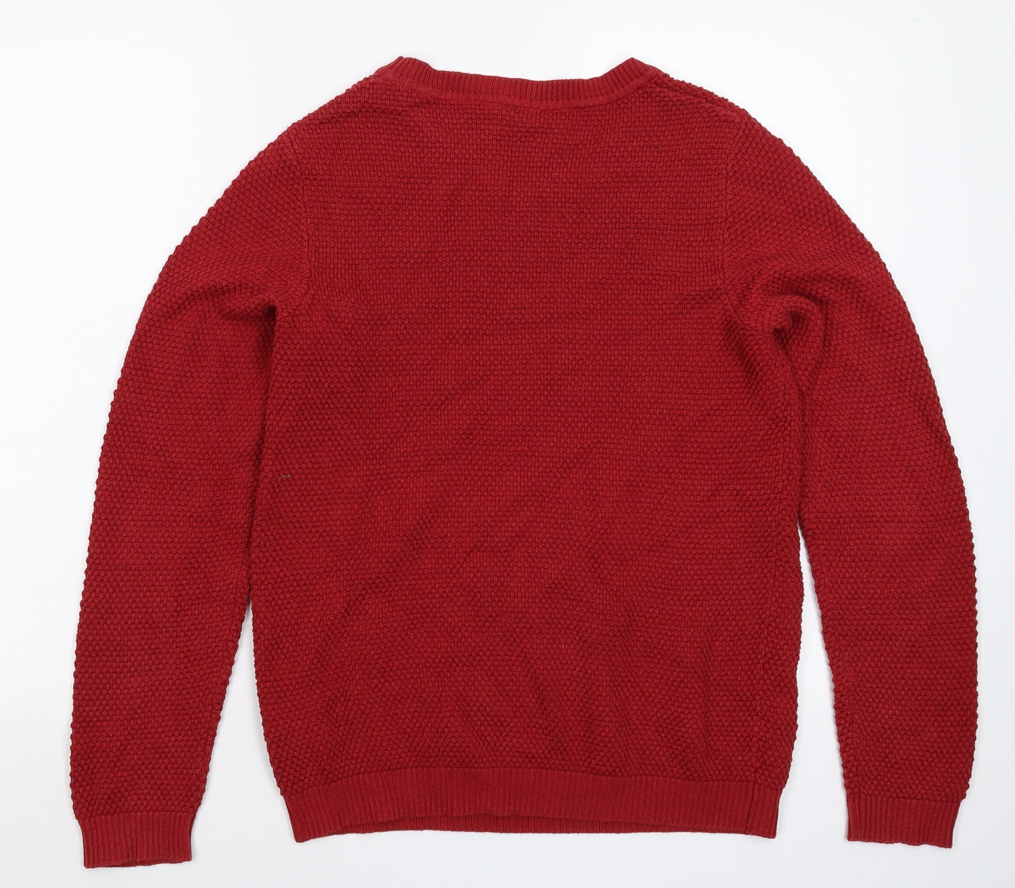 VILA Womens Red  Knit Pullover Jumper Size L