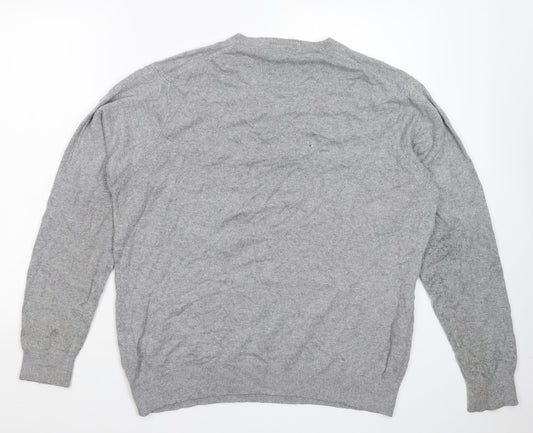 Marks and Spencer Mens Grey  Knit Pullover Jumper Size L