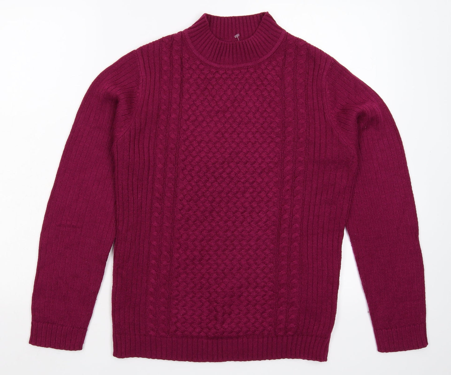 Isle Womens Pink  Knit Pullover Jumper Size S
