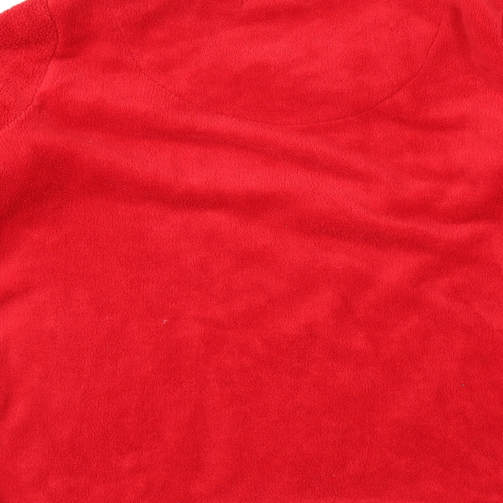 Preworn Womens Red Solid  Capri Pyjama Top Size M  - christmas