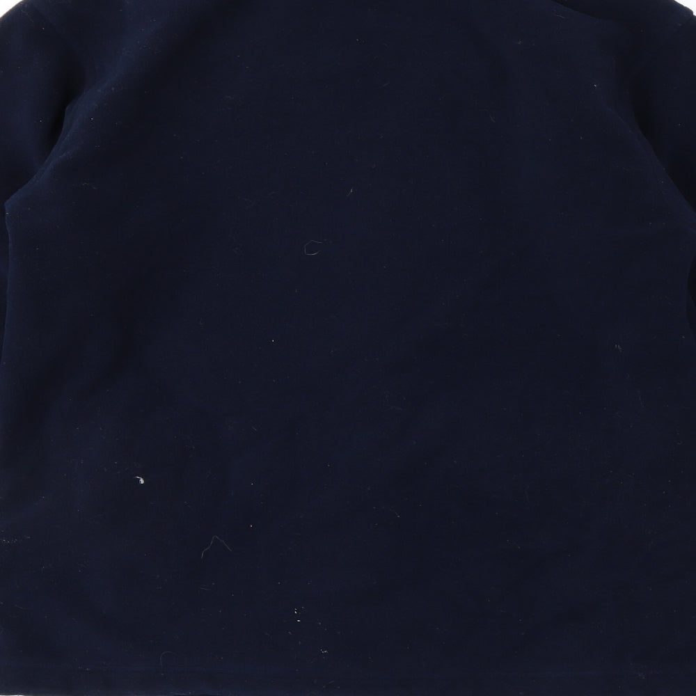 M&S Womens Blue   Full Zip Jumper Size 10