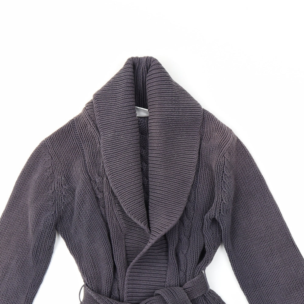 NEXT Womens Grey   Wrap Jumper Size XS