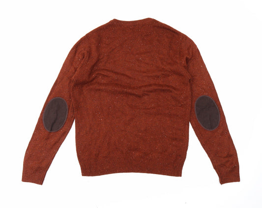 Cedar Wood State Mens Orange   Pullover Jumper Size M