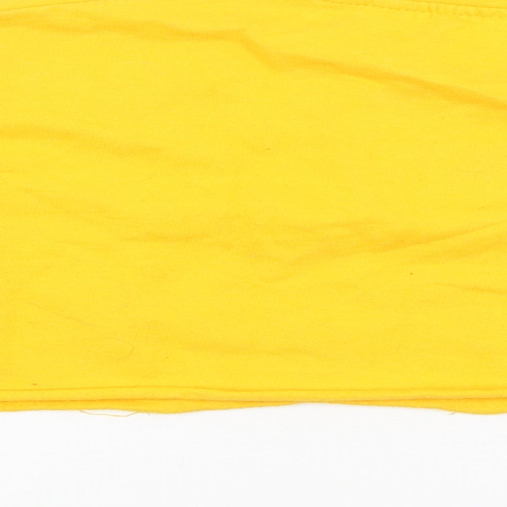 PRETTYLITTLETHING Womens Yellow   Wrap Jumper Size S