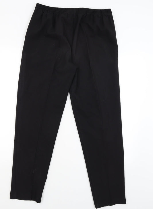 Preworn Womens Black   Trousers  Size 14 L30 in