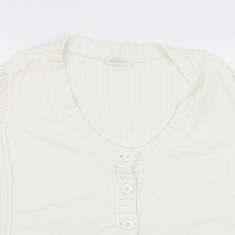 Bonita Womens White   Pullover Jumper Size XL
