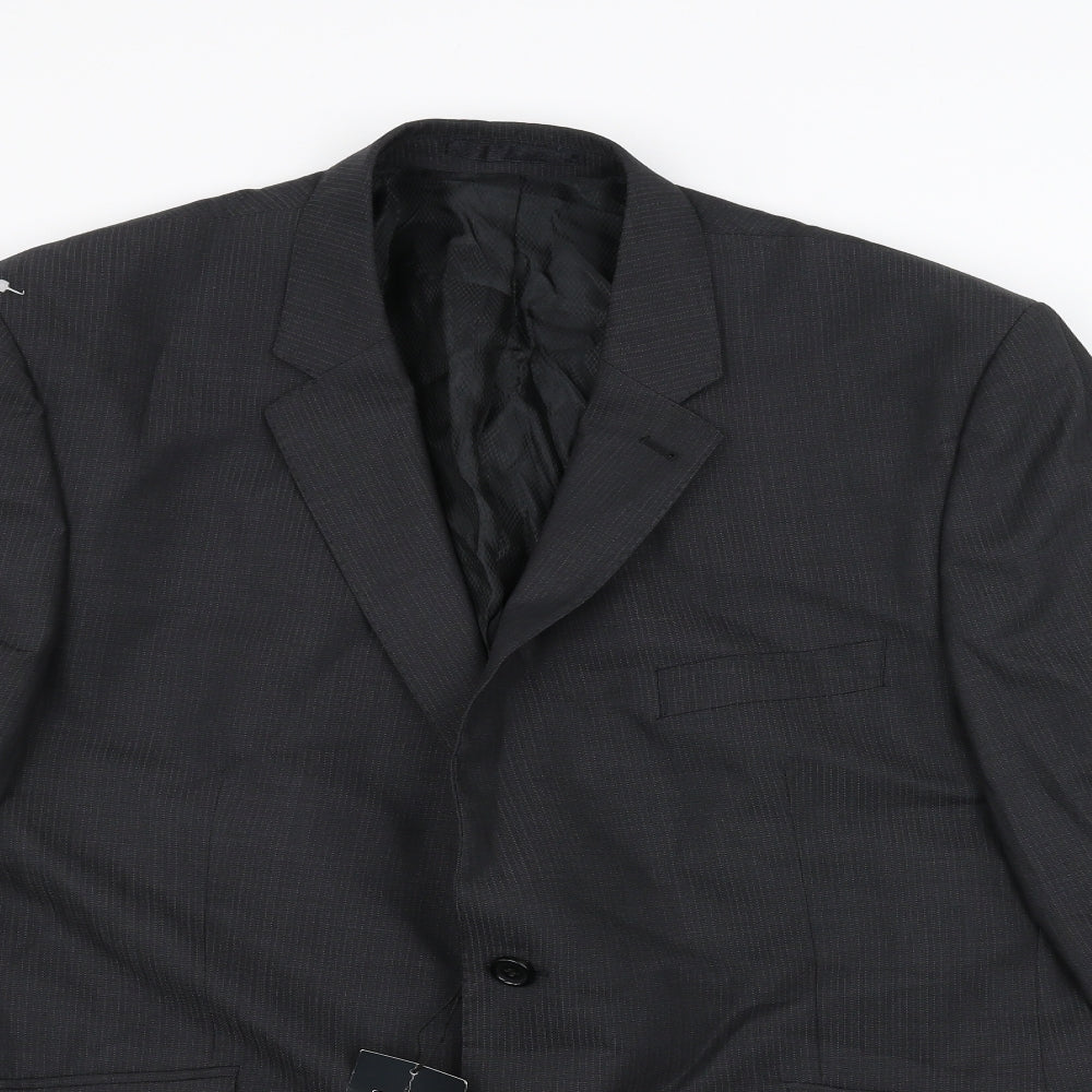 Tom English Mens Black   Jacket Suit Jacket Size 36