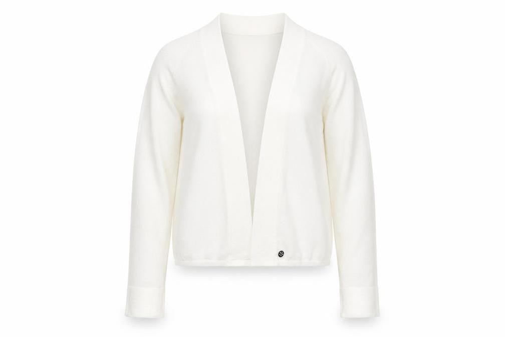 Linea Womens White   Cardigan Jumper Size M