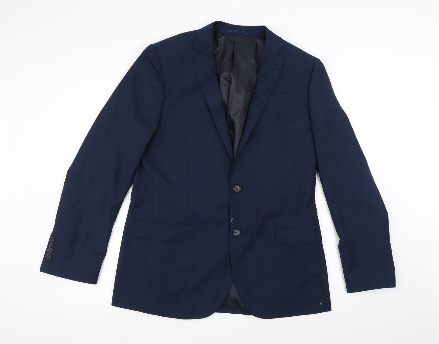 Taylor & Cutter Mens Blue   Jacket Suit Jacket Size 34