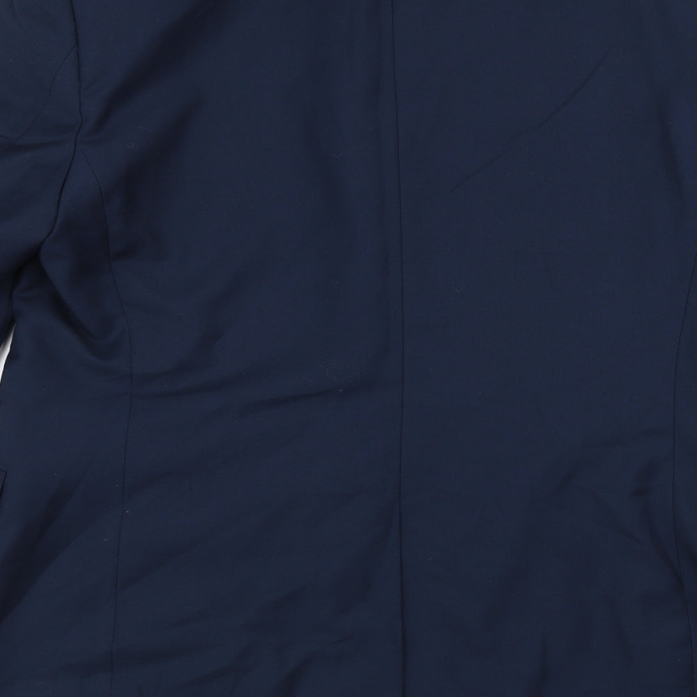 Taylor & Cutter Mens Blue   Jacket Suit Jacket Size 34