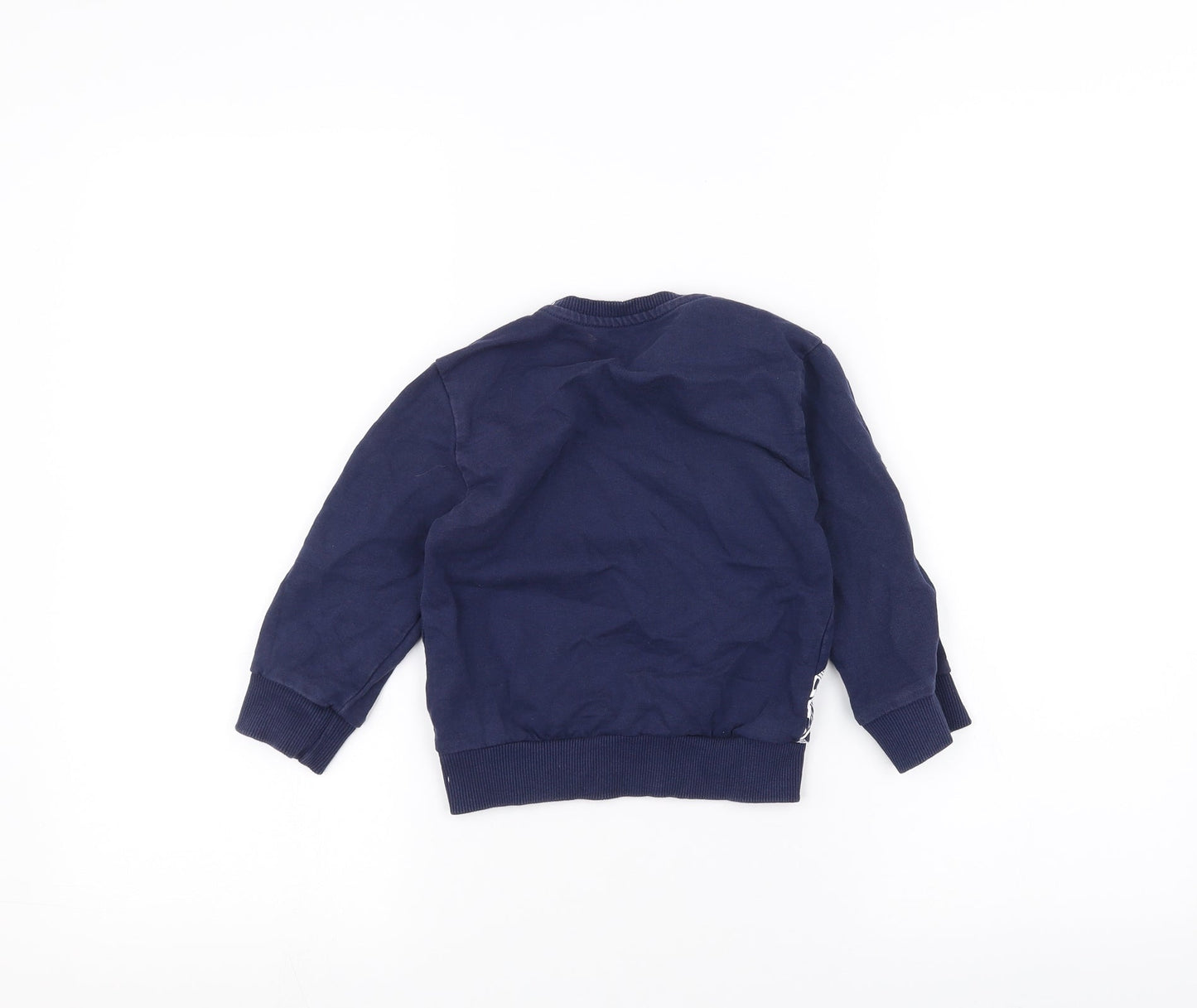 Rebel Girls Blue   Pullover Jumper Size 2-3 Years
