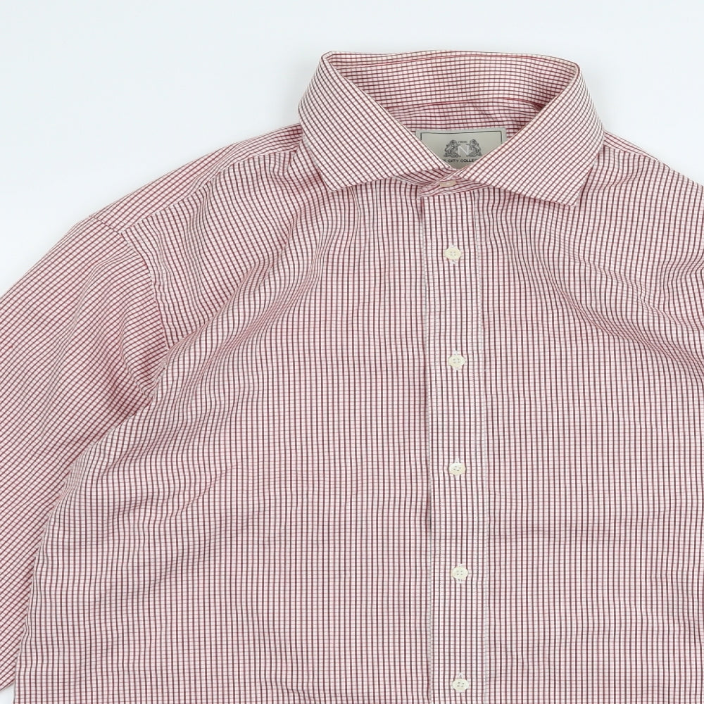 Preworn Mens Red    Button-Up Size 17