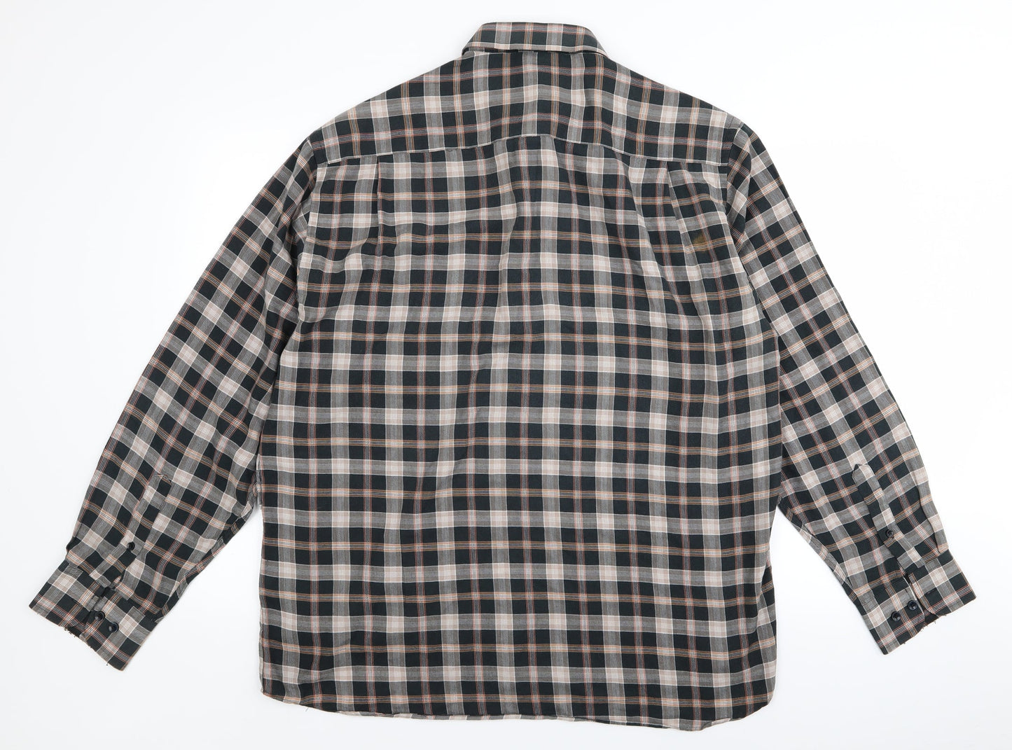 Morgan Mens Black    Button-Up Size XL