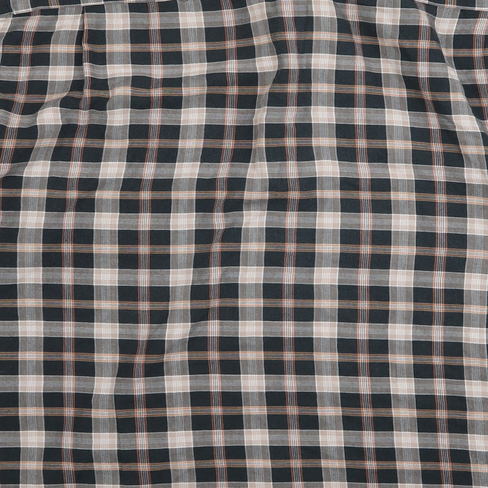 Morgan Mens Black    Button-Up Size XL