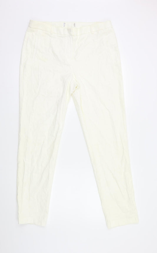Preworn Womens Ivory   Trousers  Size 12 L29 in