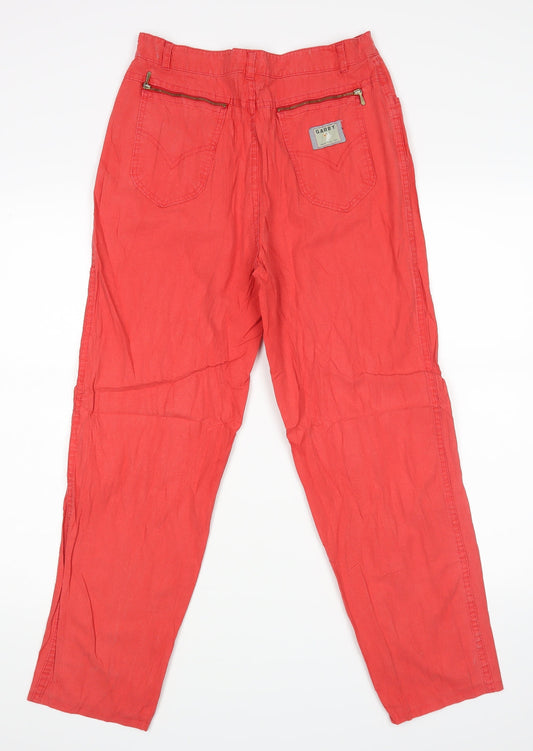Gary Womens Red   Trousers  Size 40 L27 in