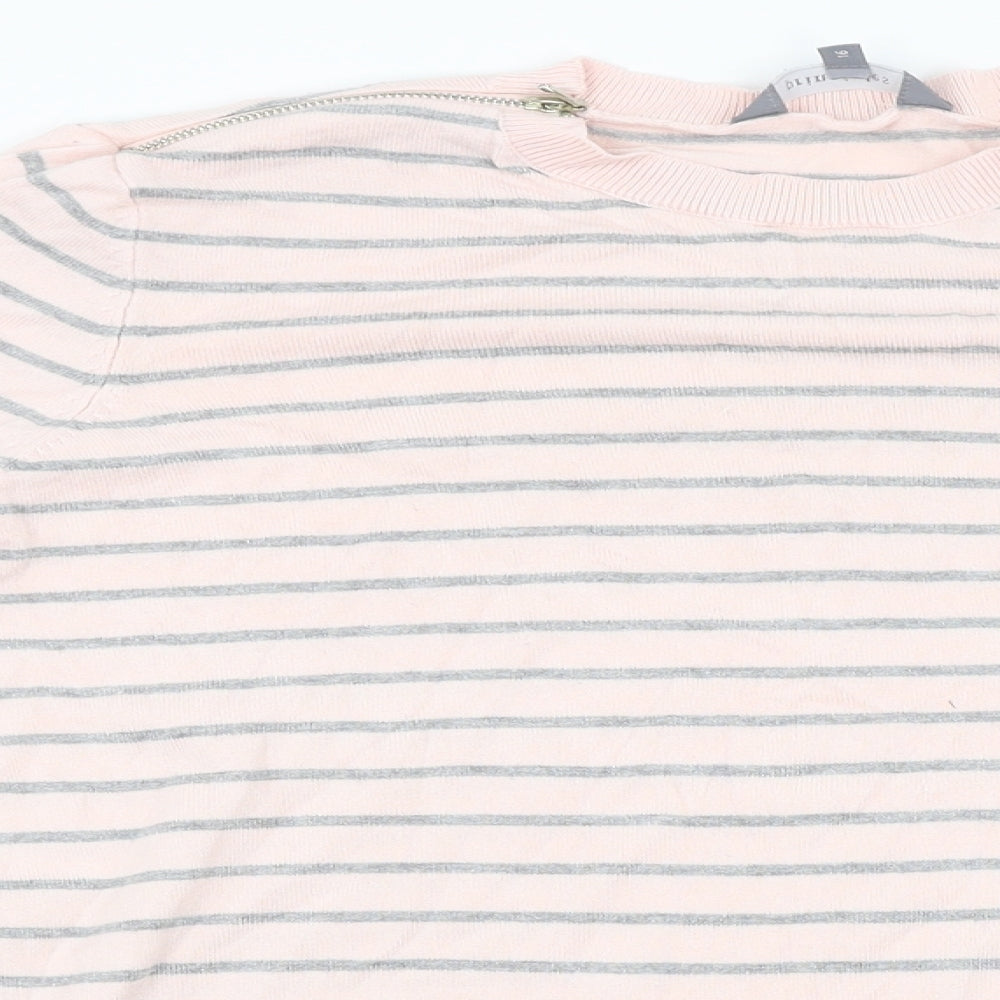 Principles Womens Pink Striped  Pullover Jumper Size 16