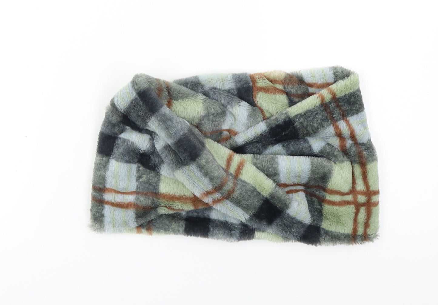 Hot Tomato Unisex Blue Check   Shawl/Wrap