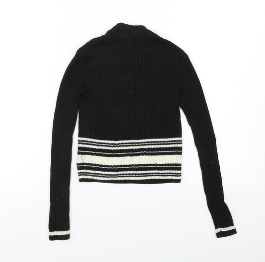 H&M Girls Black   Pullover Jumper Size 9-10 Years