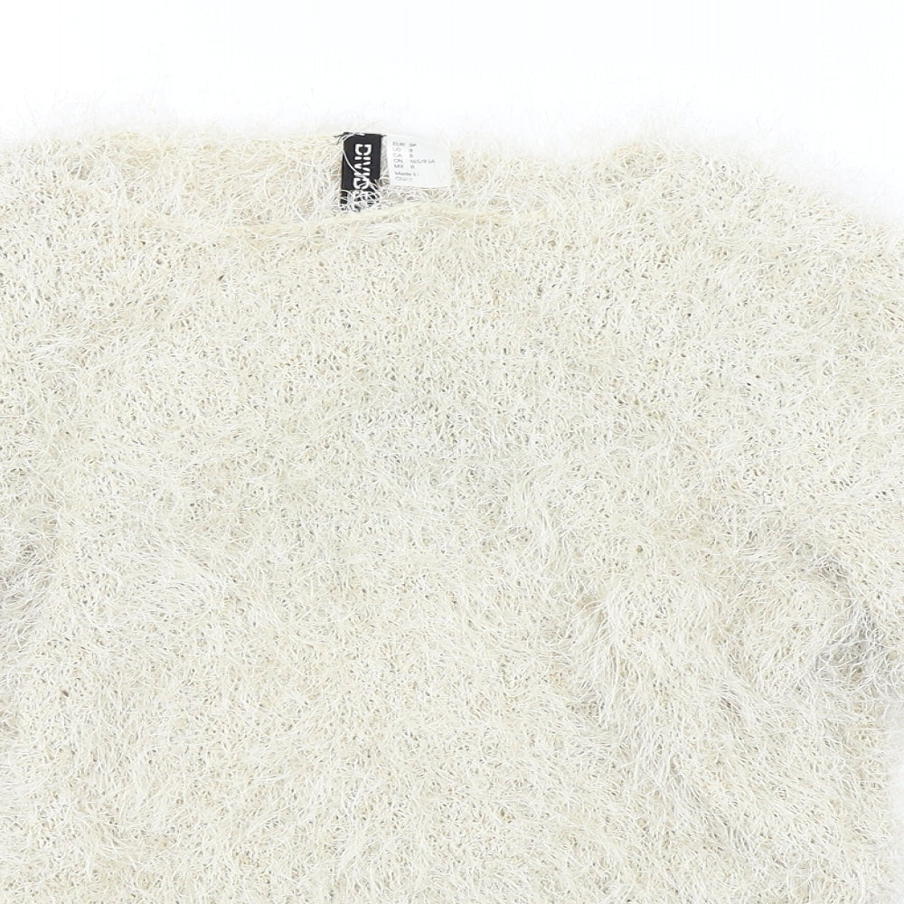 Divided Womens Beige   Pullover Jumper Size 10