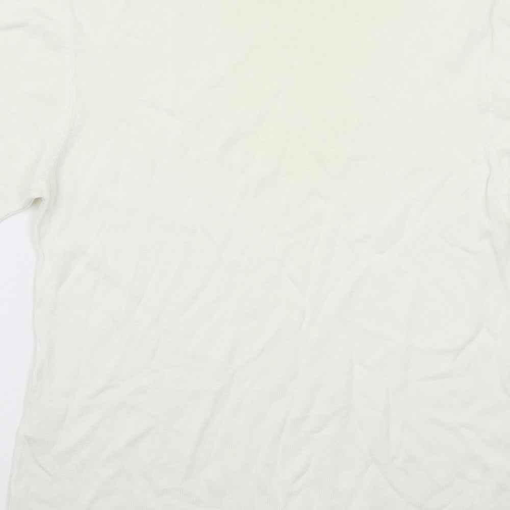 Micha Womens White   Pullover Jumper Size L