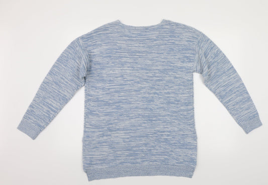 Peacocks Womens Blue   Pullover Jumper Size M