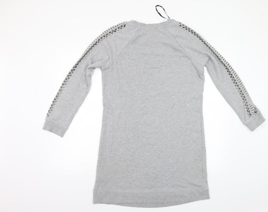 Max Jeans Womens Grey   Jumper Dress  Size S  - Studded