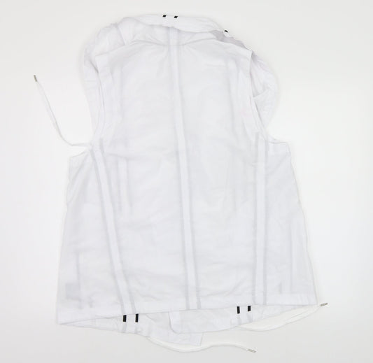 Lounge The Label Womens White   Overcoat Poncho Size L