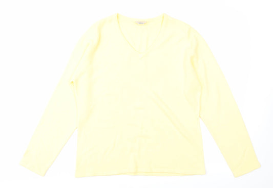 Mackays Womens Yellow  Knit Pullover Jumper Size L