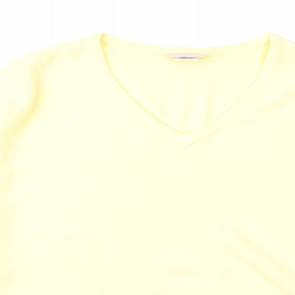 Mackays Womens Yellow  Knit Pullover Jumper Size L