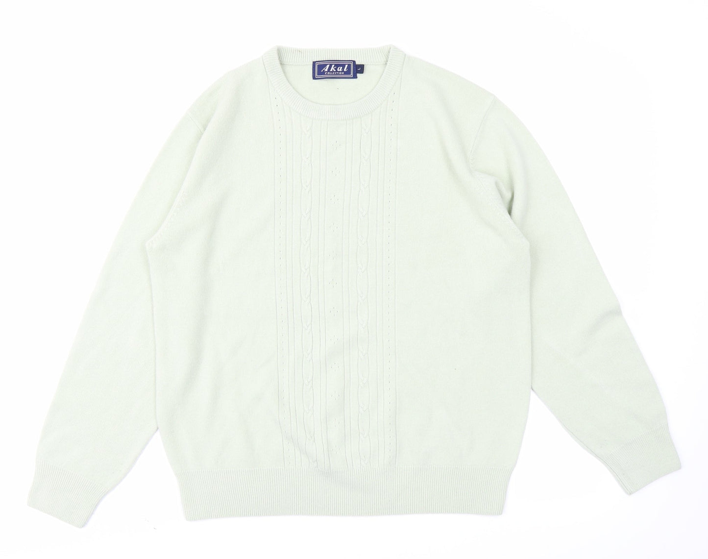 Akal Womens Green  Knit Pullover Jumper Size L