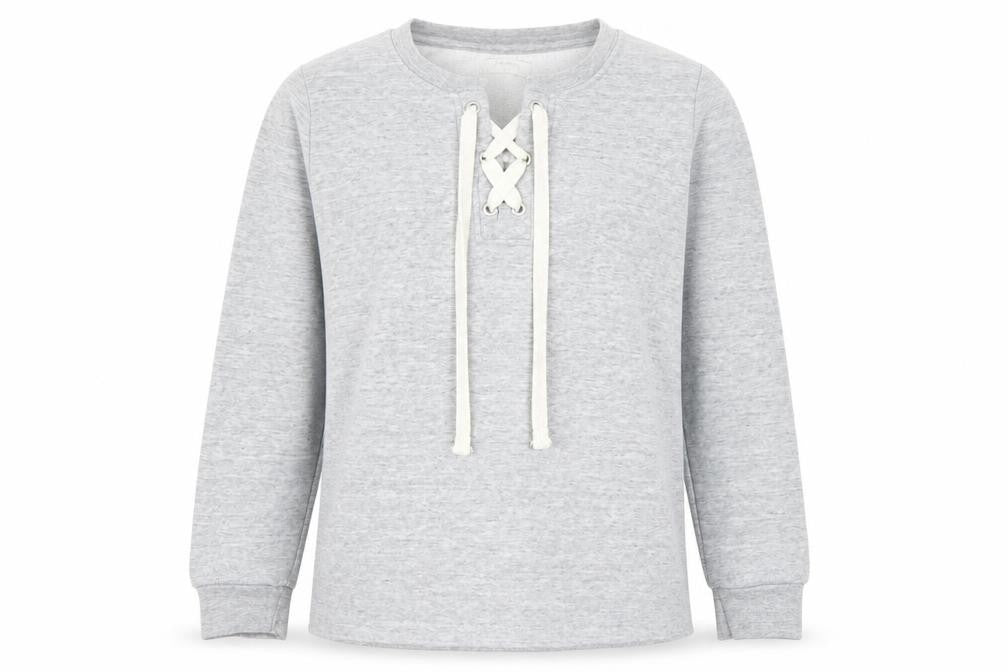 Papaya Womens Grey   Pullover Sweatshirt Size M