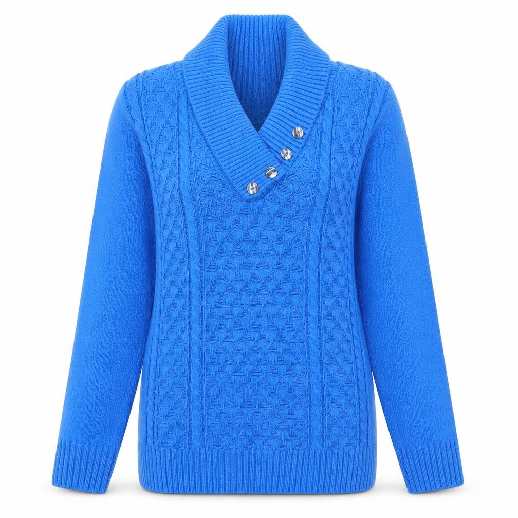 CHIC Womens Blue   Pullover Jumper Size S