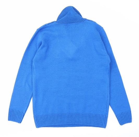 CHIC Womens Blue   Pullover Jumper Size S