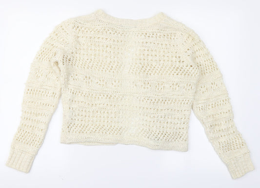 Atmosphee Womens Ivory   Cardigan Jumper Size 10