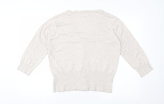 Linea Girls Beige  Knit Cardigan Jumper Size XL