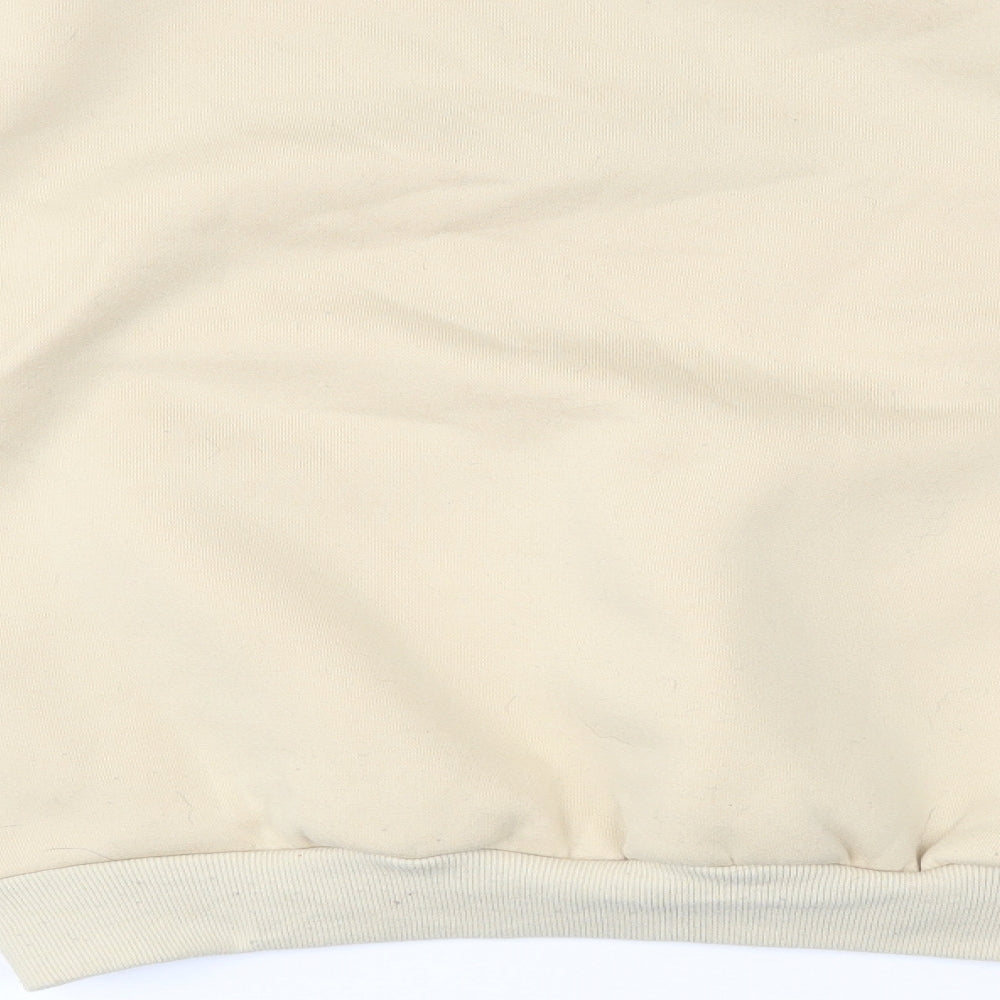SheInn Womens Beige  Jersey Pullover Sweatshirt Size 8