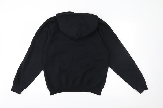 PRETTYLITTLETHING Womens Black  Jersey Pullover Hoodie Size S