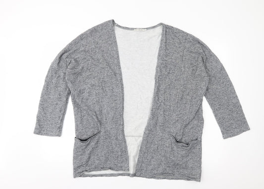 Light Before Dark Womens Grey  Jersey Cardigan Jumper Size L