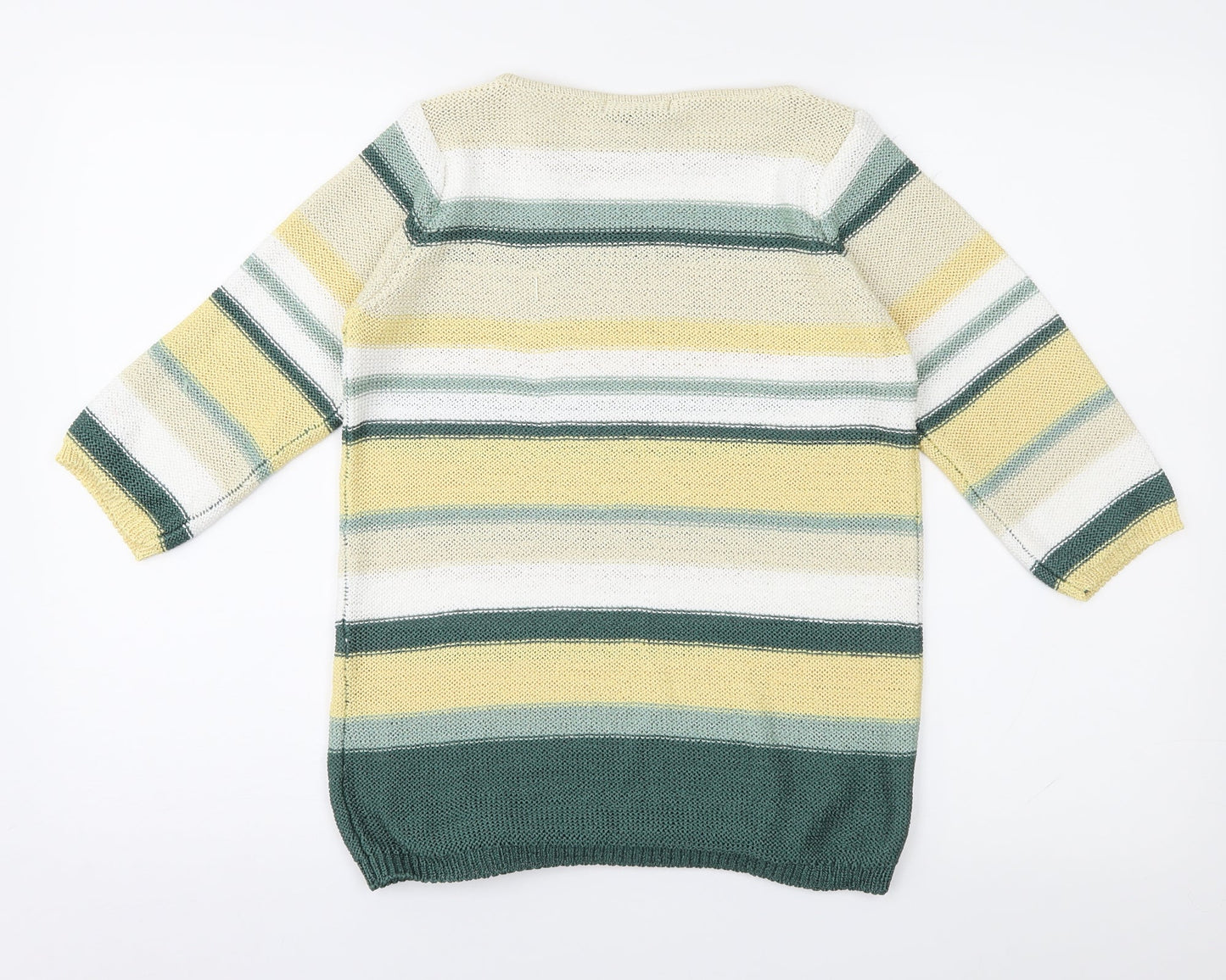 Emreco Womens Multicoloured Striped Knit Pullover Jumper Size 10