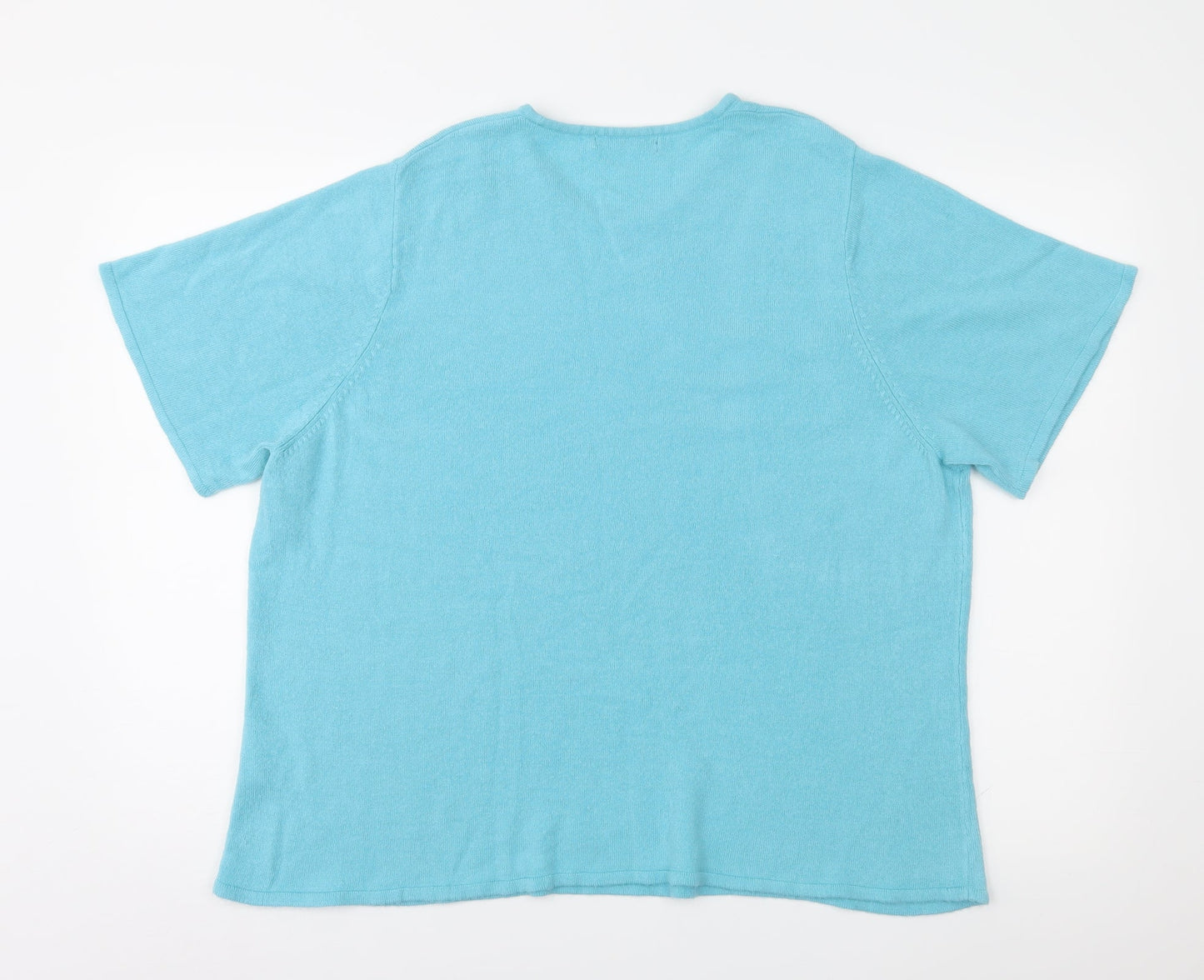 Bonmarché Womens Blue  Knit Pullover Jumper Size XL