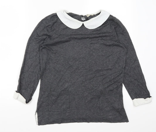 Papaya Womens Grey   Pullover Jumper Size 10