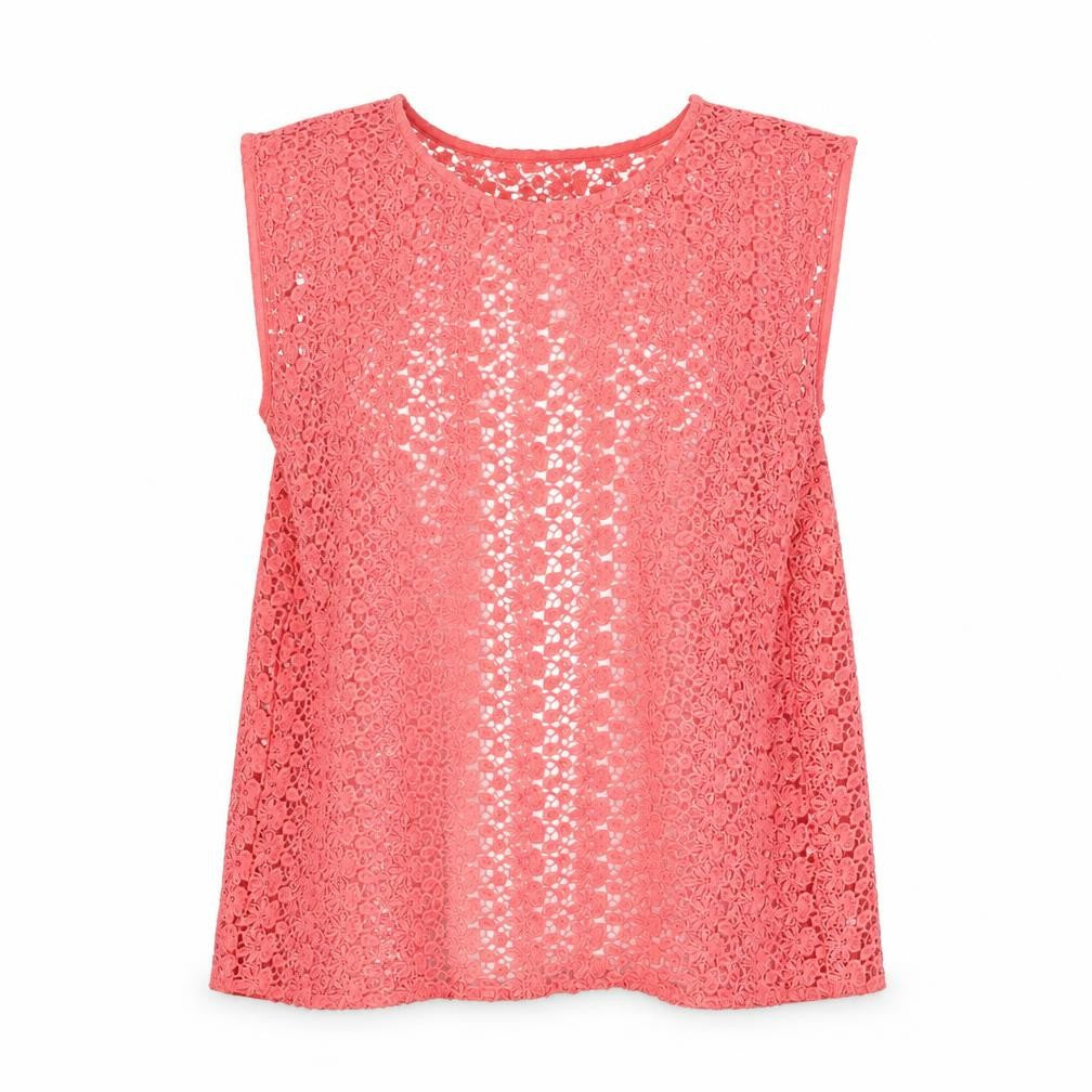 Front view of Papaya women’s pink floral basic t-shirt, size UK 10