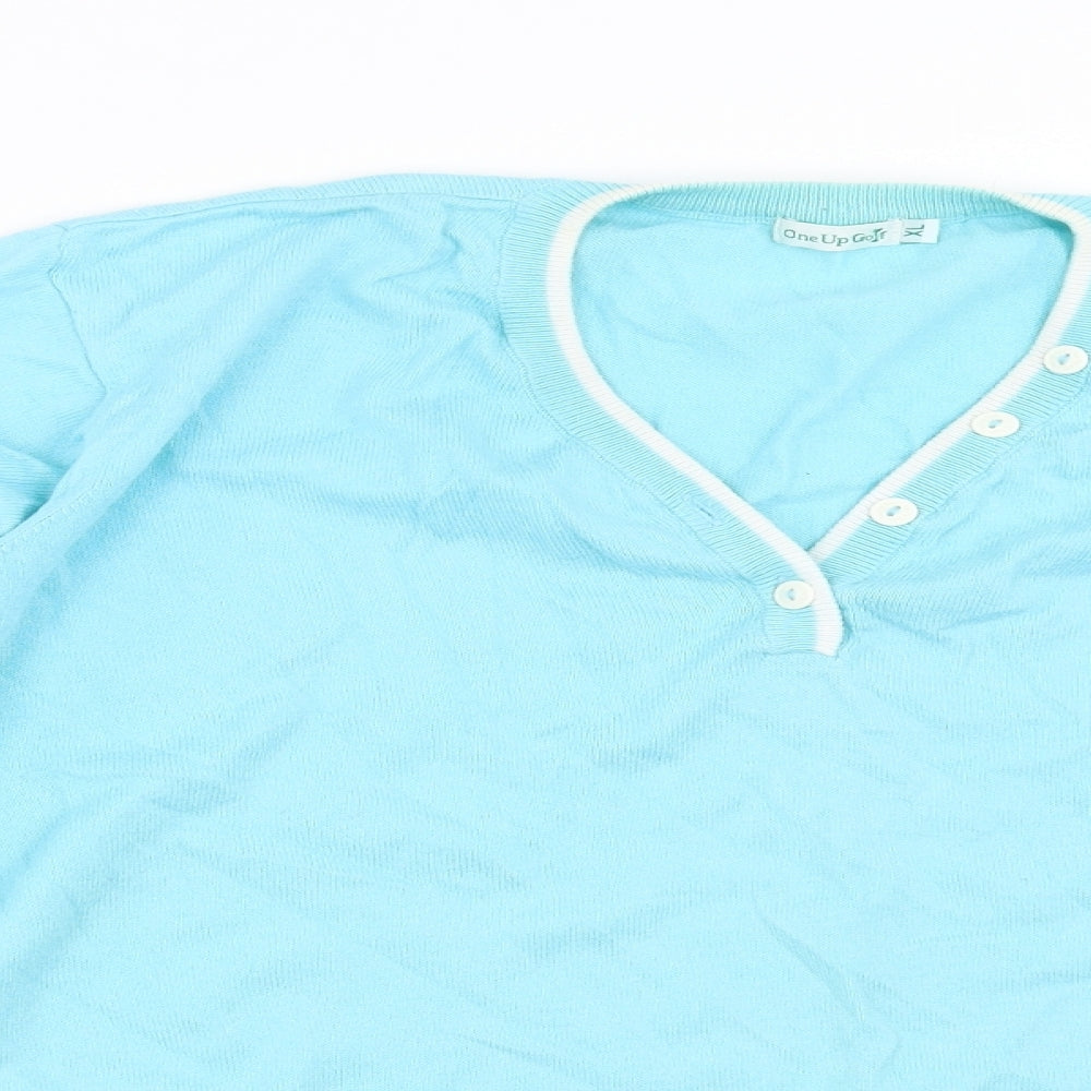 One Up Golf Womens Blue   Pullover Jumper Size XL