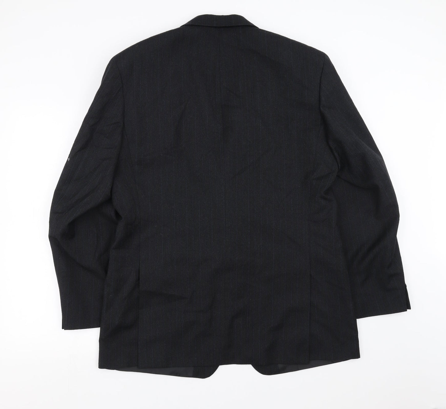 Marks and Spencer Mens Grey Striped  Jacket Suit Jacket Size 42