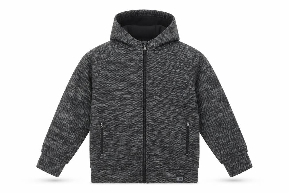 Front view of Matalan boys’ grey jacket, size 4, years