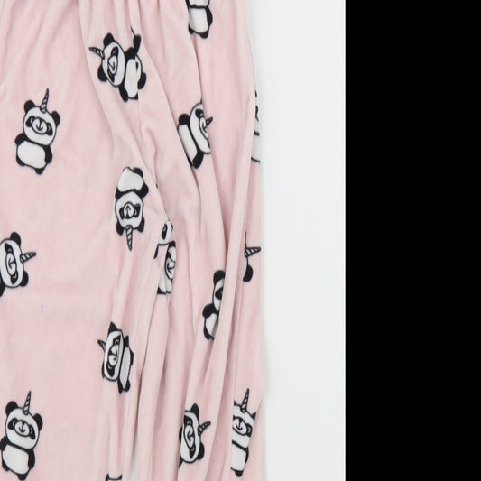 Peacocks Girls Pink Solid  Capri Pyjama Pants Size 5-6 Years  - Panda